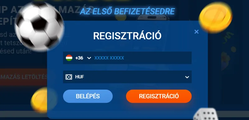 Regisztrációs űrlap a MostBet weboldalra és a kaszinóban való játék megkezdése