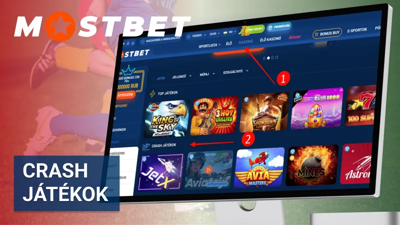 Crash típusú játékok a Mostbet kaszinóban