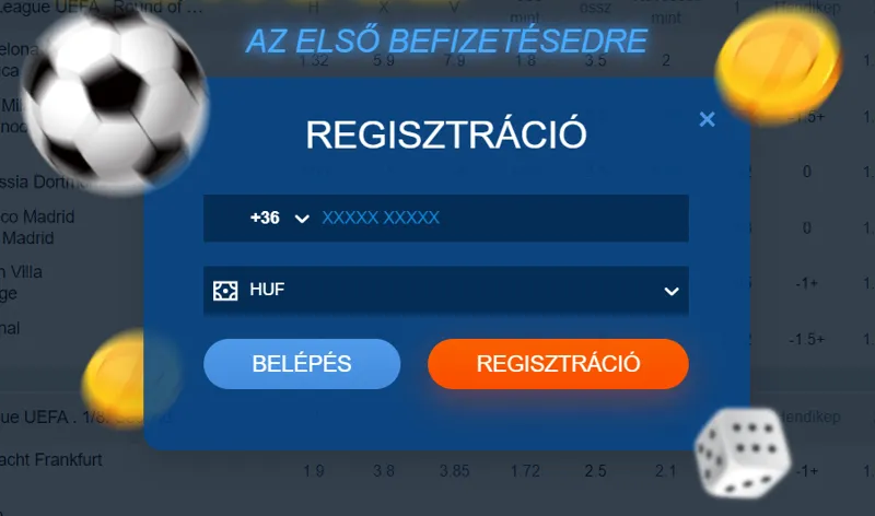 Formulário de inscrição para novos clientes da MostBet da Hungria