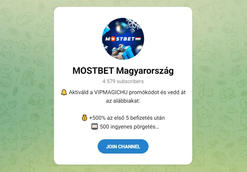 A MostBet Telegram csatorna linkeket tesz közzé a jelenlegi tüköroldalakra
