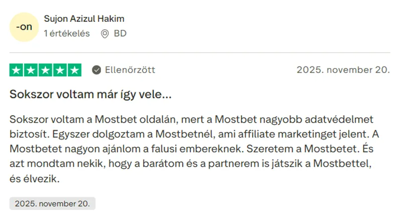 A MostBet, mint partner értékelése